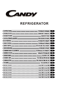 Brugsanvisning Candy CCDS 6172FXH Køle-fryseskab