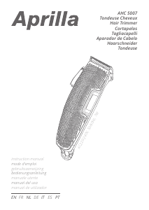 Manual Aprilla AHC-5007 Aparador de cabelo