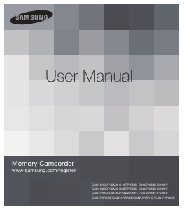 Manual Samsung SMX-C24 Camcorder