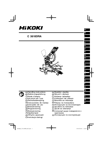 Mode d’emploi Hikoki C 3610DRA Scie à onglet