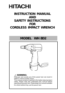Handleiding Hitachi WH 8D2 Slagmoersleutel