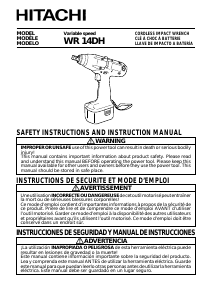Handleiding Hitachi WR 14DH Slagmoersleutel