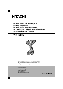 Bruksanvisning Hitachi WR 18DHL Mutterdragare