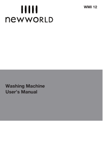 Bruksanvisning New World WMI 12 Tvättmaskin