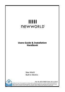 Handleiding New World NW901DOP Oven