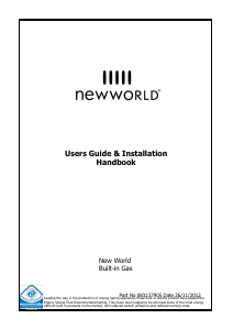 Handleiding New World NW901G Oven