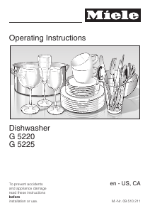 Manual Miele G 5225 SC Dishwasher