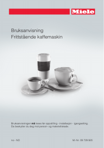 Bruksanvisning Miele CM 6100 Kaffemaskin