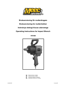 Bruksanvisning Meec Tools 073-018 Mutterdragare