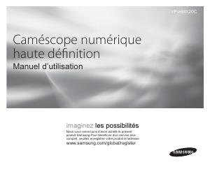 Mode d’emploi Samsung VP-HMX20C Caméscope