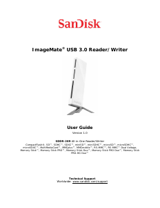 Bruksanvisning SanDisk ImageMate All-in-One Kortläsare