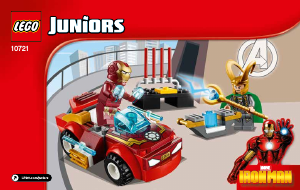 Manuale Lego set 10721 Juniors Iron Man contro Loki