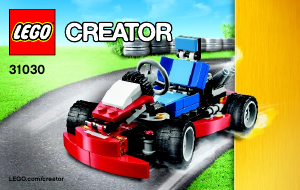 Brugsanvisning Lego set 31030 Creator Rød gokart