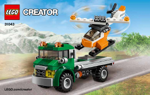 Bruksanvisning Lego set 31043 Creator Helikoptertransport