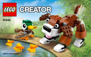 Manual Lego set 31044 Creator Park animals