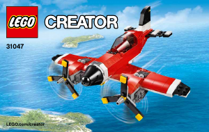 Bedienungsanleitung Lego set 31047 Creator Propeller-Flugzeug