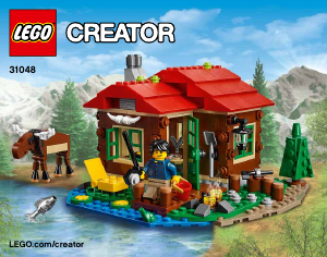 Mode d’emploi Lego set 31048 Creator La cabane du bord du lac
