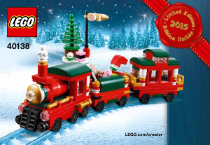 Manual Lego set 40138 Creator Christmas train