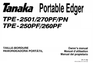 Mode d’emploi Tanaka TPE 270PF Coupe-herbe