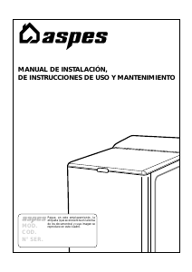 Manual de uso Aspes LA143CS Lavadora