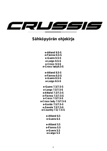 Käyttöohje Crussis e-Atland 8.5-S Sähköavusteinen polkupyörä