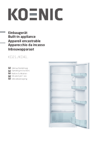 Manuale Koenic KCI 21535 Frigorifero