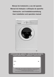 Manual Edesa L860D Washing Machine