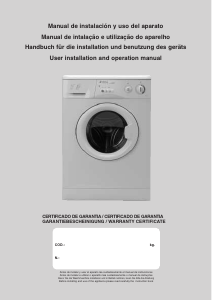 Manual Edesa 4L104 Washing Machine