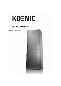 Bedienungsanleitung Koenic KCB 29705nf-s Kühl-gefrierkombination