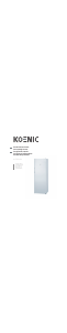 Mode d’emploi Koenic KUF 22606nf Congélateur