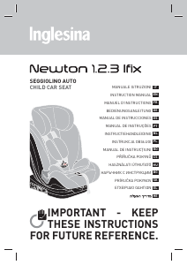 Manual de uso Inglesina Newton 1.2.3 iFix Asiento para bebé