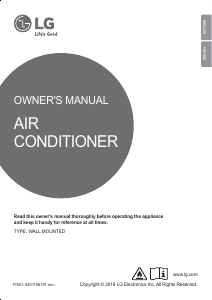 Manual LG S3UM09JL1ZA Air Conditioner