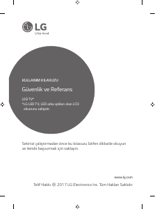 Kullanım kılavuzu LG 55SJ800V-ZB LED televizyon