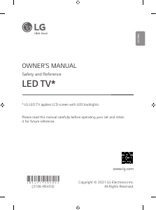 Handleiding LG 65NANO916PA LED televisie