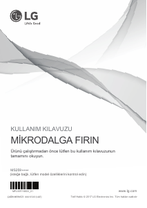 Kullanım kılavuzu LG MS2595CIS Mikrodalga
