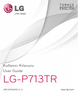 Manual LG P713TR Mobile Phone
