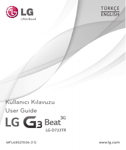 Manual LG D723TR Mobile Phone