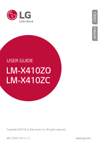 Manual LG LM-X410ZO Mobile Phone