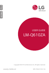 Handleiding LG LM-Q610ZA Mobiele telefoon