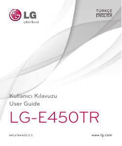 Manual LG E450TR Mobile Phone