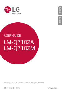 Handleiding LG LM-Q710ZA Mobiele telefoon