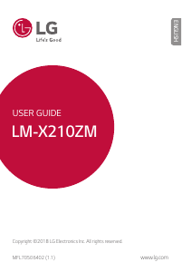 Manual LG LM-X210ZM Mobile Phone