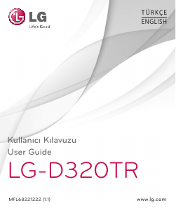 Kullanım kılavuzu LG D320TR Cep telefonu