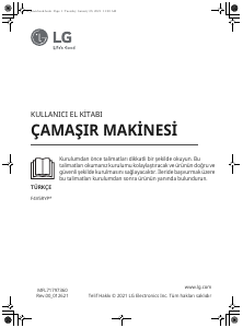 Kullanım kılavuzu LG F4V5RYP2T Çamaşır makinesi