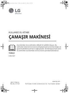 Kullanım kılavuzu LG F4R5VYW0W Çamaşır makinesi