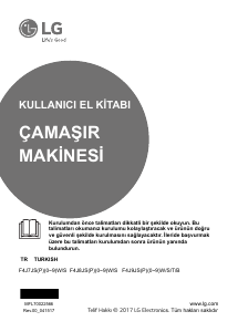 Kullanım kılavuzu LG F4J9JSP2T Çamaşır makinesi