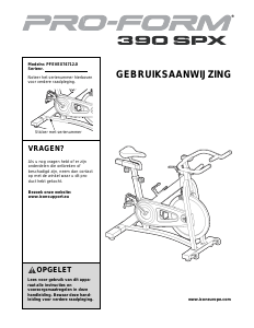 Handleiding Pro-Form 390 SPX Hometrainer