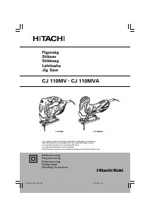 Bruksanvisning Hitachi CJ 110MVA Stikksag