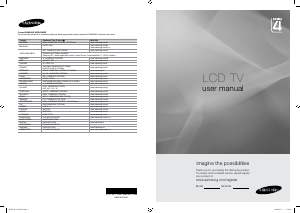 Brugsanvisning Samsung LE22B455C8W LCD TV