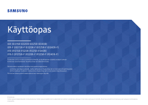 Käyttöohje Samsung IF025R-F LED-näyttö
